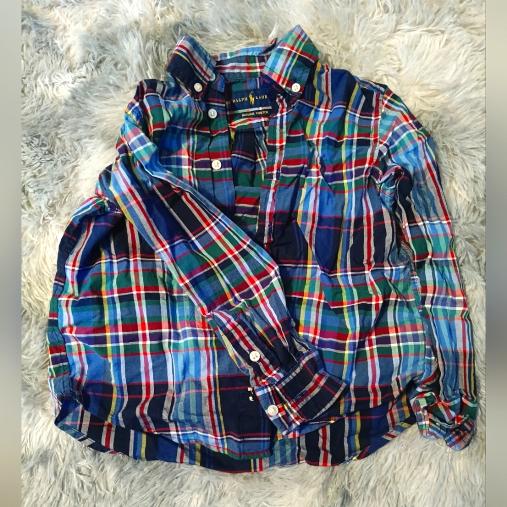 EUC. Ralph Lauren Polo button-down shirt. Size 4t.